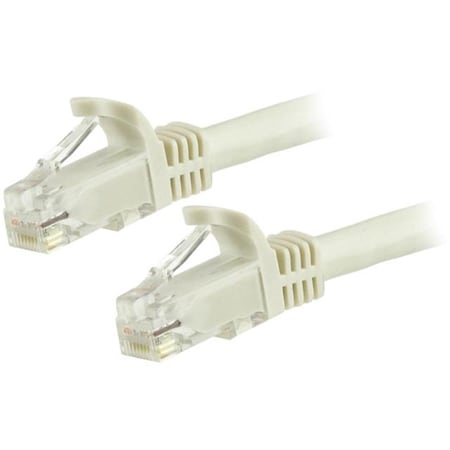 Ezgeneration 6 ft. White Cat6 with Snagless Ethernet Cable EZ331336